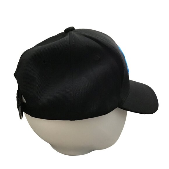 CANCUN MEN'S SNAP BACK BLACK HAT WITH FRONT LOGO - Picture 4 of 6